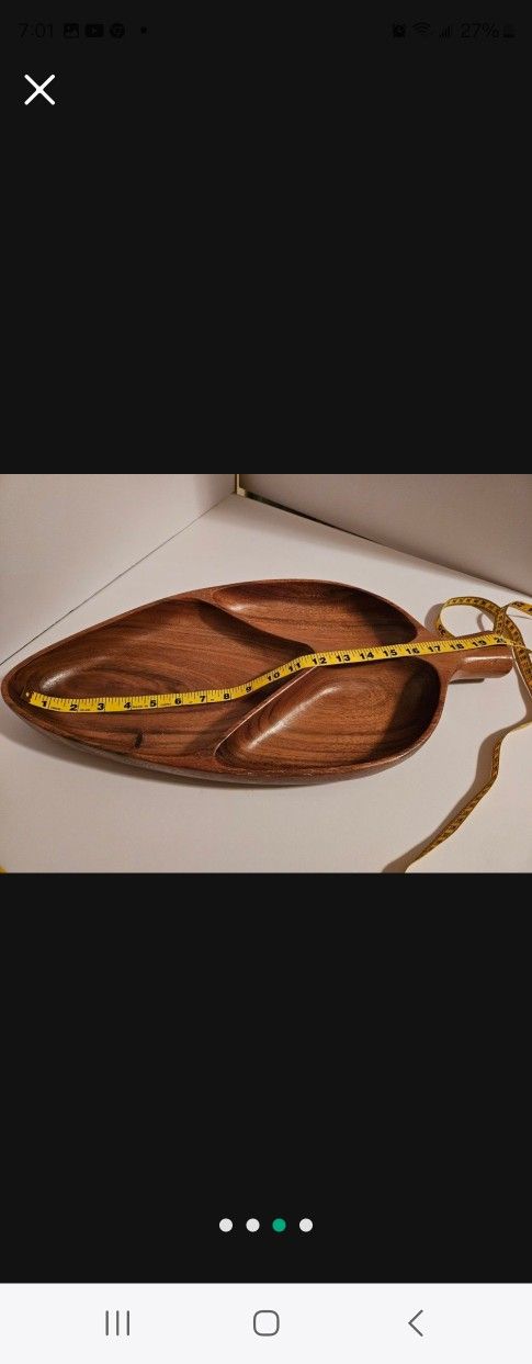 Monkey Pod Wood serving tray