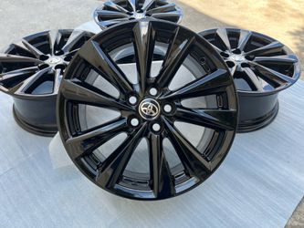 Toyota Corolla rims 16” OEM Factory Wheels Rines new gloss black powder coated ( exchange available )( Cambio Disponible ) fits Corolla Prius 5X100 bo