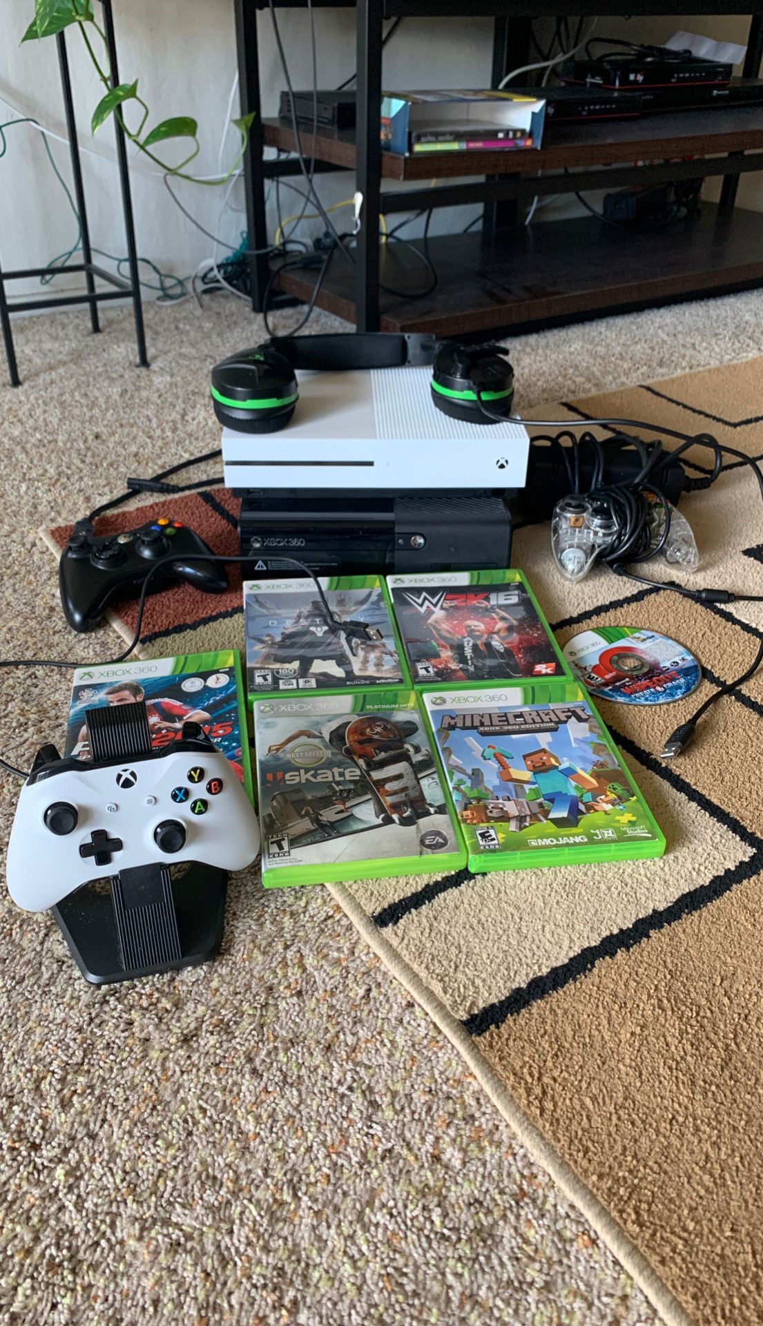Xbox 360 and Xbox one s