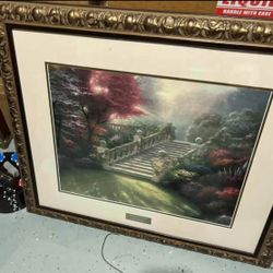 Framed Thomas Kinkade ‘Stairway to Paradise’