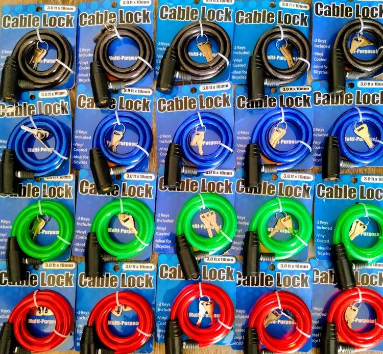 New Bike Cable Lock / Nuevo Candado Para Bicicleta