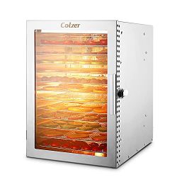 COLZER FOOD DEHYDRATOR WITH 12 STAINLESS STEEL TRAYS