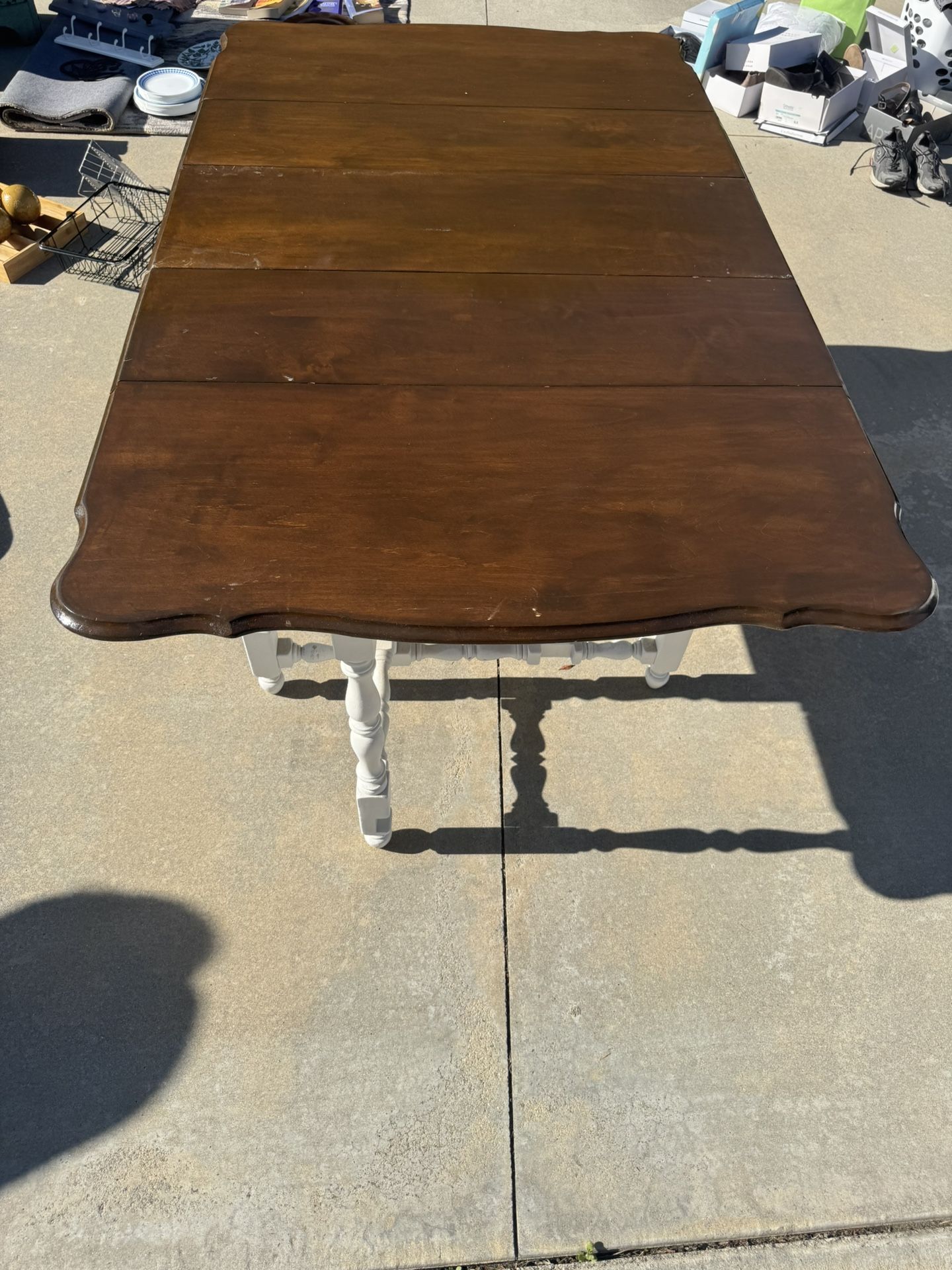 Antique Folding Dining Table