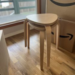 Wood Stools (IKEA KYRRE)