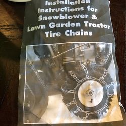 Snowblower & Lawn Garden Tractor Tire Chains