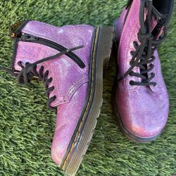 Dr Martens Glitter Boots Size 10c Kids
