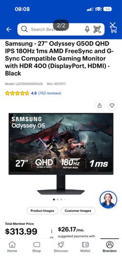 Monitor and headset