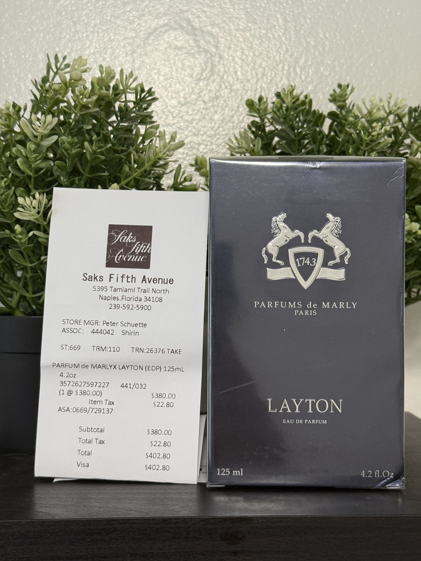 Parfums De Marley Layton eau de parfum 4.2oz(125mL) SEALED*