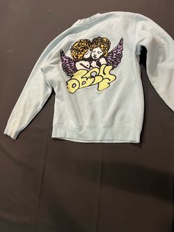 Obey Light Blue Graphic Crewneck Sweatshirt