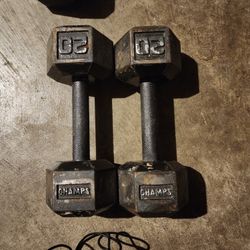 Champion 20lbs Dumbells  25 