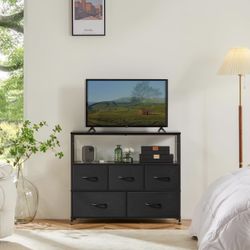 Black TV Stand — $75 (Must Go Today!)