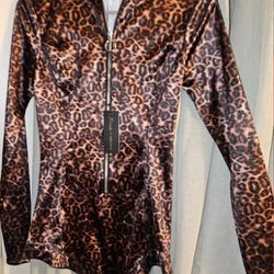 NWT leopard Longsleeve bodysuit Foh & F21 $30  FREE SHIPPING