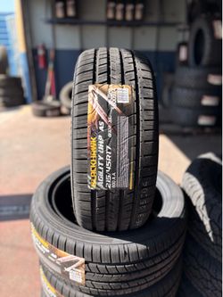 215/45/17 Blackhawk tires $300