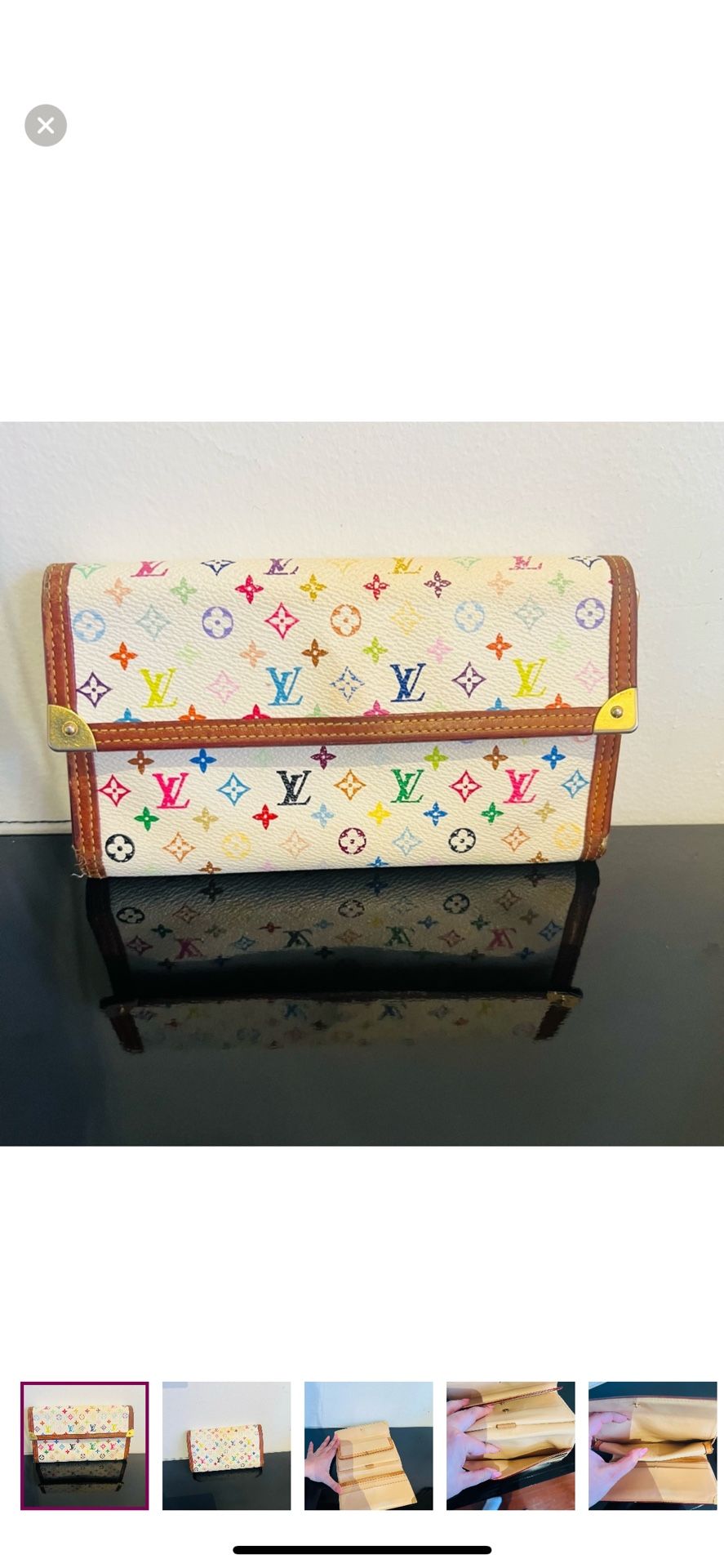 Authentic Louis Vuitton Multicolor Monogram Wallet