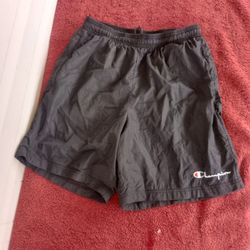 Champion Black nylon shorts size Large 