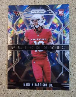  2024 Panini Prizm Orange Refractor.l MARVIN HARRISON JR No. 12