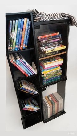 DVDs with shelves