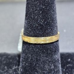14kt YG Wedding Band. (C-5) SIZE 6.5 ASK FOR RYAN. #(contact info removed)67