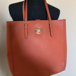 Michael Kors burnt Orange Color Tote