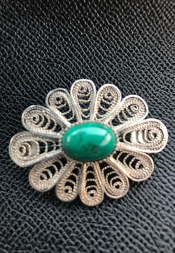 Broche de plata