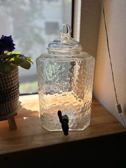Free large glass drink dispenser