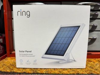 Ring Solar Panel – Rechargeable Power for Ring Cameras – NEW/SEALED