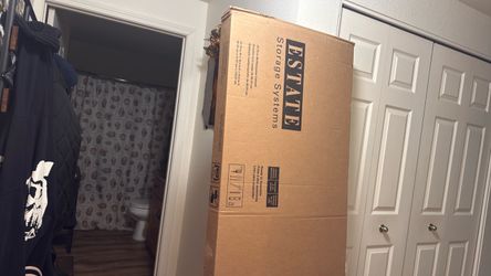 Tall white cabinet