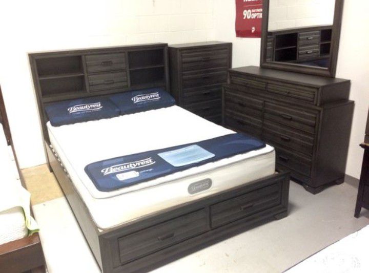 Brand new queen size storage bed