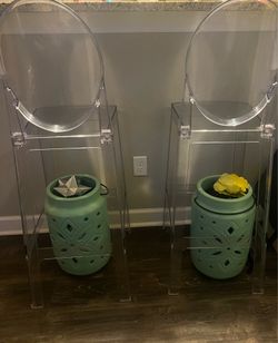 Acrylic stools - set of 2
