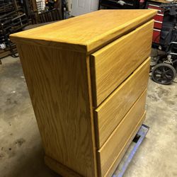 Wood 3 Drawer Dresser