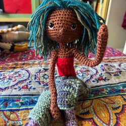Amira - Posable Crochet Doll