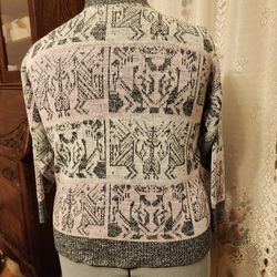 Grey And Pink Sweater