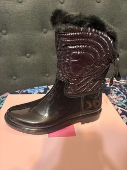 Kate Spade Stormy Rain Boots Black