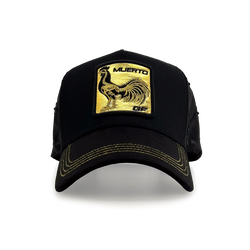 Gallo Fino Dorado Muerto - Gorra Negra