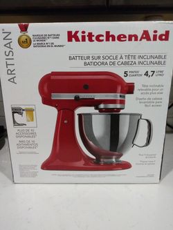 Artisan Kitchenaid tilt head stand mixer