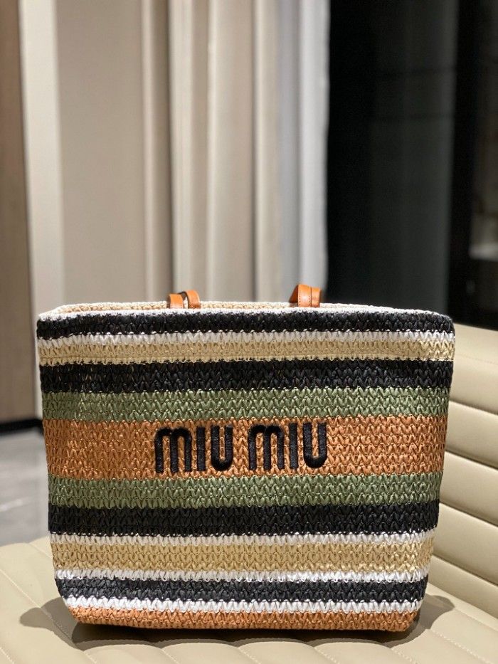 miumiu raffia bag