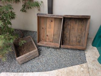 3 vintage citrus crates from Orange County