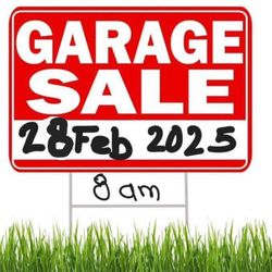 GARAGE  SALE / Friday 28 Feb 2025