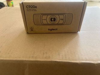 Logitech webcam and Epos headphone