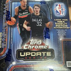 SEALED! 2025-26 TOPPS CHROME UPDATE NBA Basketball Mega Box