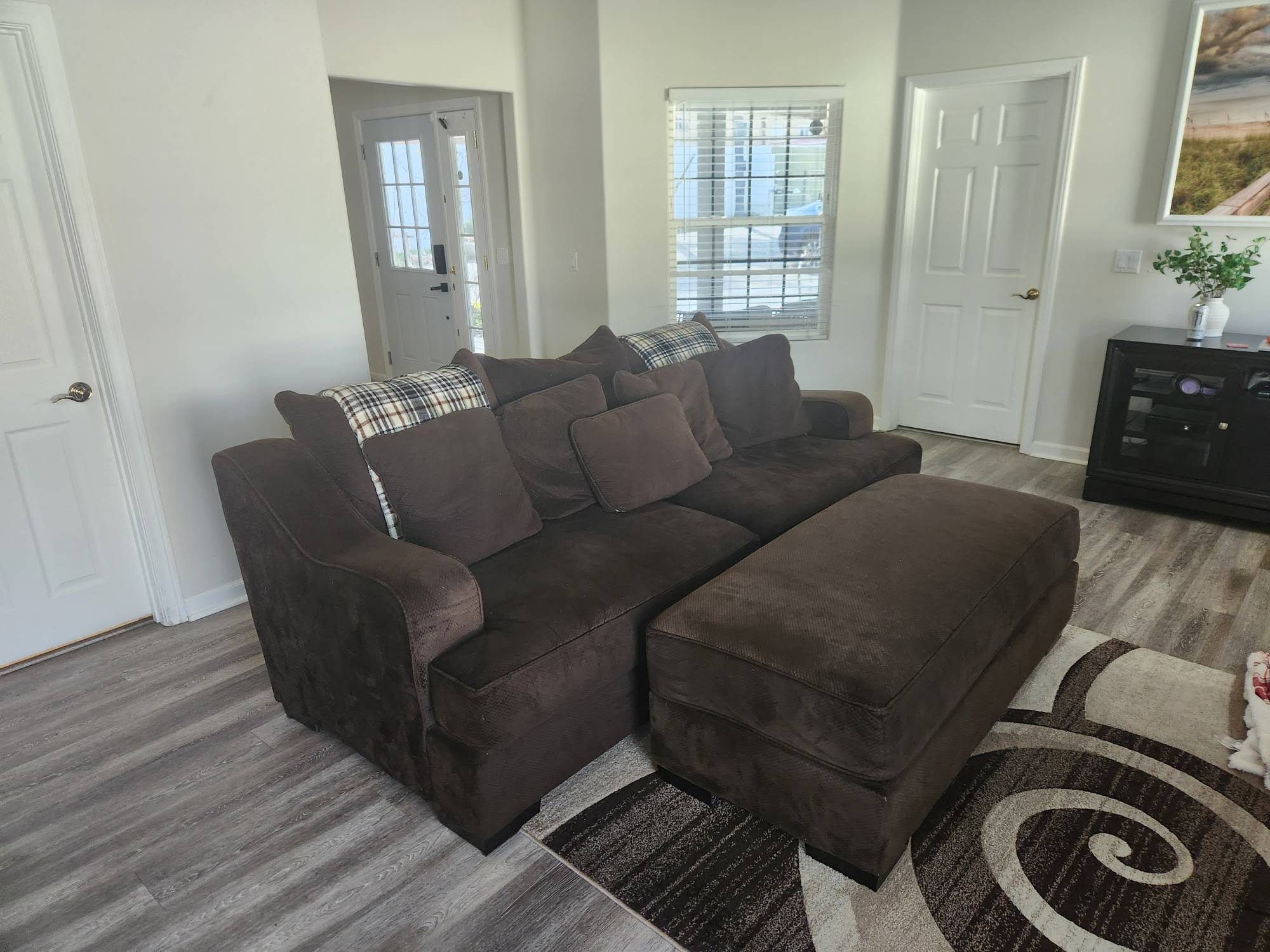 Great Condition Couch And Ottoman