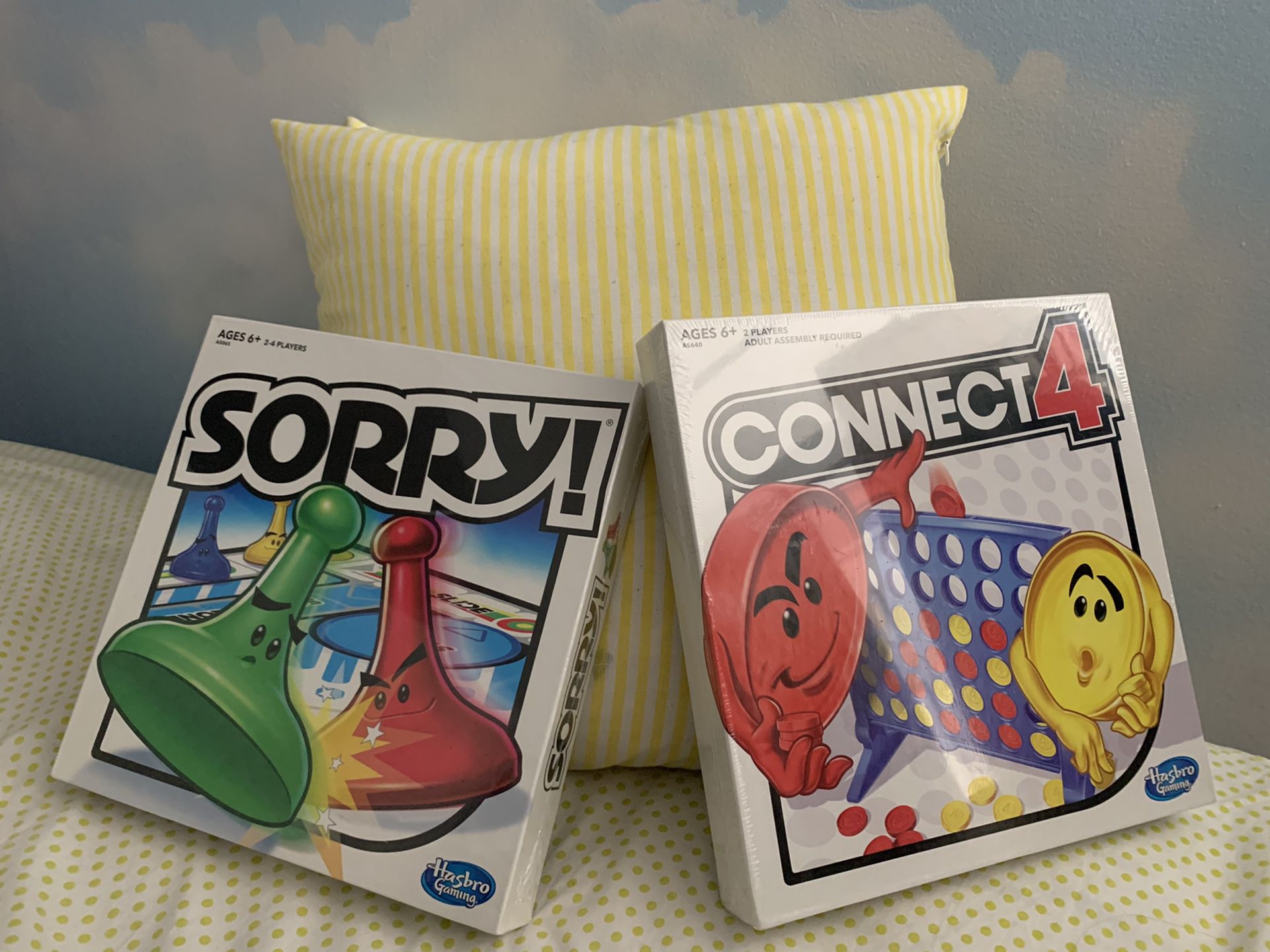 Brand New Board Games Sorry and Connect 4!!!