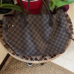 Louis Vuitton Damier Ebene Neverfull MM Tote