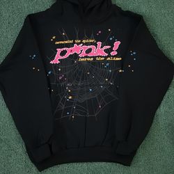 Sp5der Pink Hoodie (SIZE LARGE)