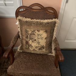 Wooden Family Room Chairs x 4- 20ea.