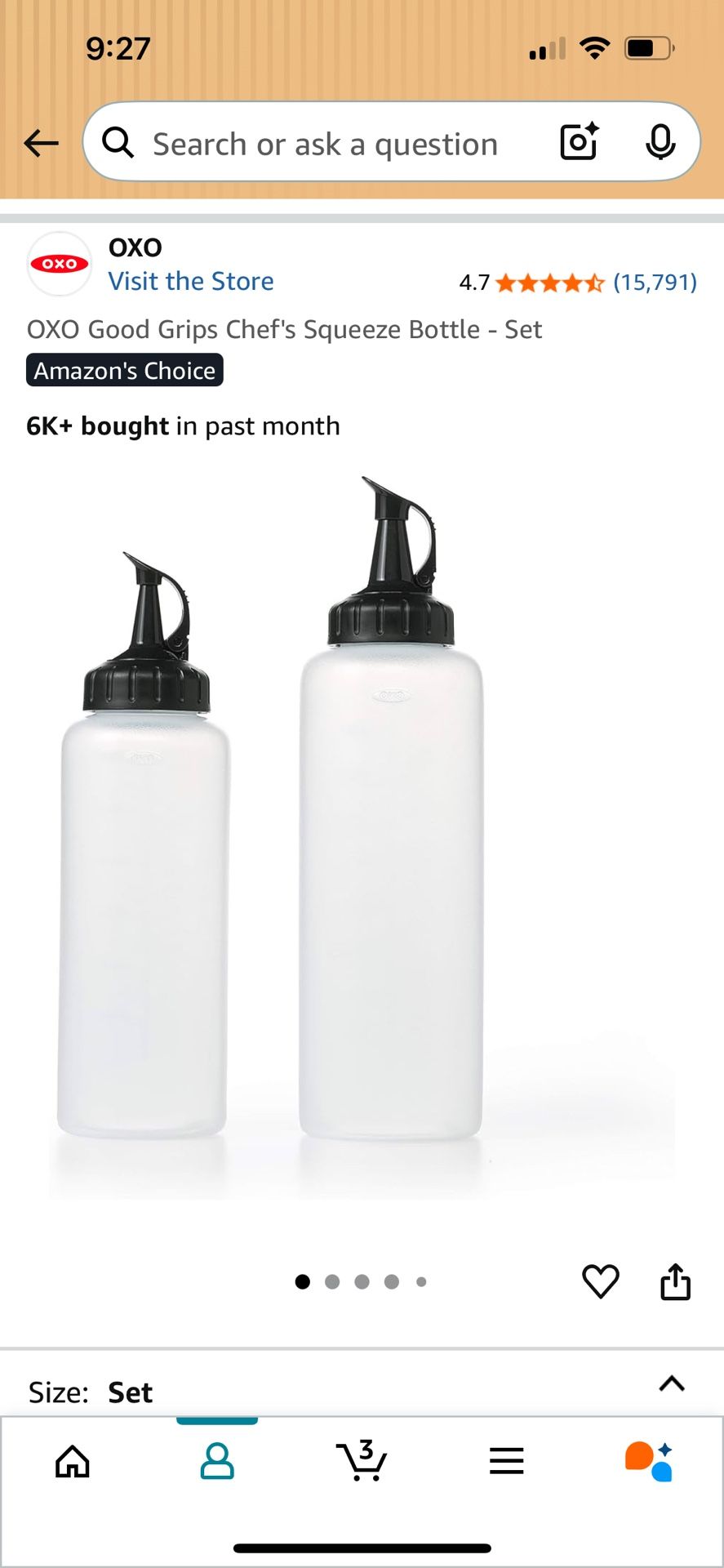 OXO Good Grips Chef's Squeeze Bottle - Set