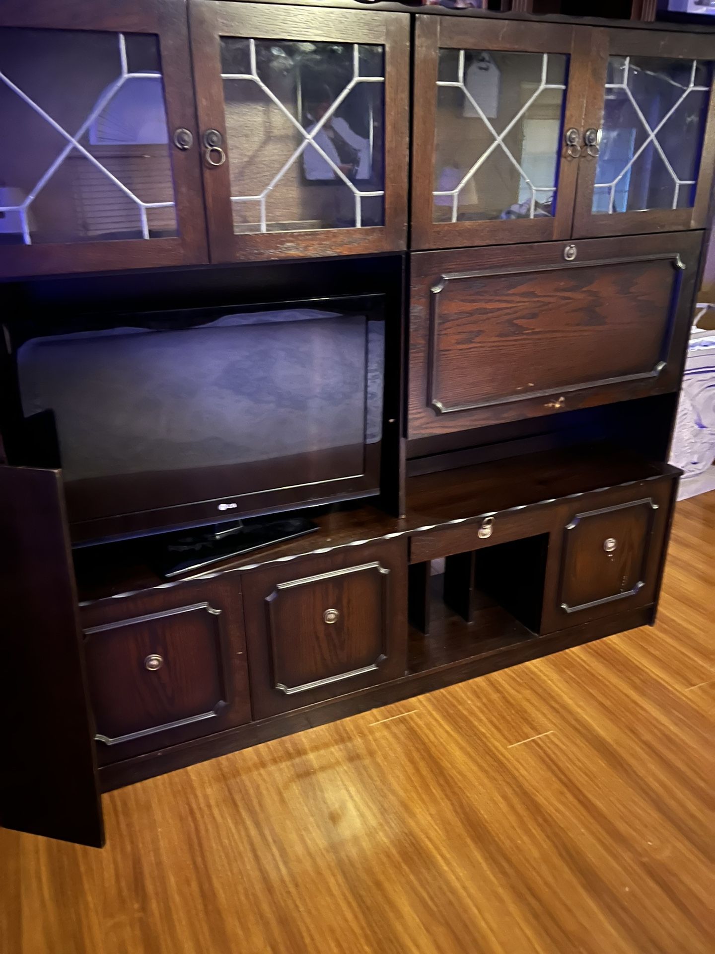Mahogany 2 Piece  Wall Unit 