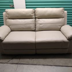 Brand New Genuine Leather Recliner Gray Sofa Loveseat
