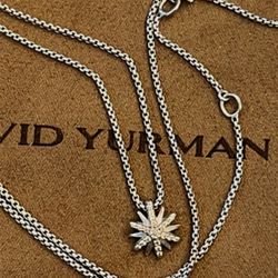 David Yurman Diamond Starburst Pendant 