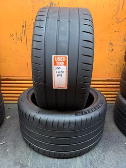 275/35R18 Michelin Pilot Sport 4S Full Pair of 2 Used Tires